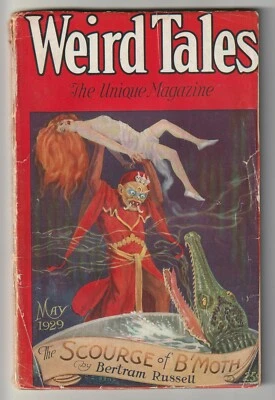 Weird Tales, May 1929 CC Senf[cvr] Hamilton, DWandrei, Price, Pendarves, Quinn - Image 1 of 4