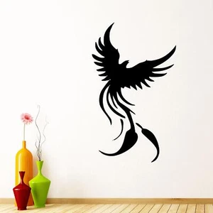 Calcomanía adhesiva de pared mítica Phoenix Rising Silhouette niños fantasía vinilo Reino Unido - Imagen 1 de 36