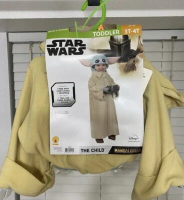 Rubíes Star Wars Mandaloriano El Niño Bebé Yoda Niño Disfraz Halloween 3t-4t Foto 1 de 4