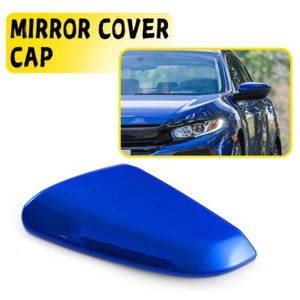 Left Driver Side Mirror Cover Caps Rearview Cover For Honda Civic 2016-2021 Blue - Picture 1 of 9
