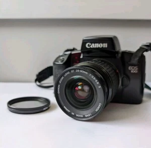 Canon EOS 100 35mm SLR Film Camera & 28-80mm Canon 3.5-5.6 ll Ultrasonic Lens - Picture 1 of 18