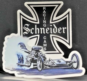 VRHTF NHRA VERY COOL SCHNEIDER RACING CAMS ADESIVI FUSTELLATI 4" X 4" - Foto 1 di 1