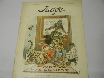 Judge Magazine May 27, 1893 - 1890's Political Satire - Great Graphics - 8I - Image 1 of 4