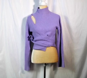 Jonathan Simkhai Lavendar Wrap Sweater Size S - Picture 1 of 6