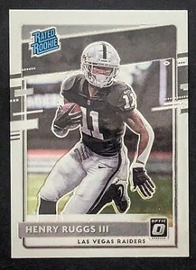 Henry Ruggs III Las Vegas Raiders 2020 Donruss Optic Rated Rookie #158 Card - Picture 1 of 2