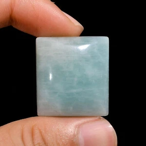 Natural Amazonite Rectangle Cabochon Loose Gemstone 56 Ct. 27X24X9 mm - Picture 1 of 1