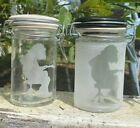 Michael Houser Glass Jar Sandblasted Frosted jam band WSP Widespread Panic