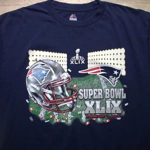 2015 Super Bowl XLIX PATRIOTS NFL Short Sleeve T-Shirt Men's Size L - Picture 1 of 3