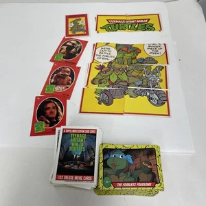 Teenage Mutant Ninja Turtle Topps 1989-90 Movie Cartoon Card Sets 3 Stickers - Picture 1 of 7