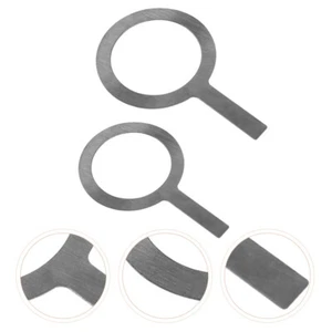 2 Pcs Stainless Steel Washer Covers for Cup Rim Heat Resistant Mug - Picture 1 of 12
