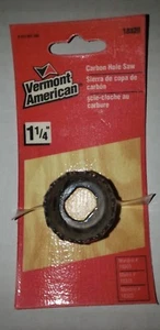 B0236 VERMONT AMERICAN CARBON HOLE SAW, 1 1/4", PN 18320 COMBINE SHIP - Picture 1 of 2
