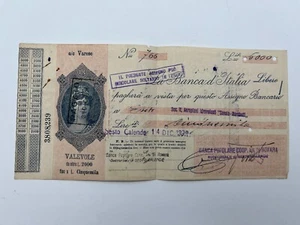 Autograph ALESSANDRO MARCHETTI (†1966)-aircraft engineer ITALY-signed check 1938 - Picture 1 of 4