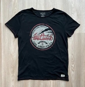 Vintage Von Dutch Los Angeles Big Logo Black T-Shirt - Picture 1 of 11