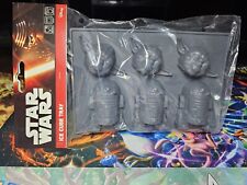 Star Wars NEW Silicone Ice Cube Tray Yoda & R2-D2 New In Package