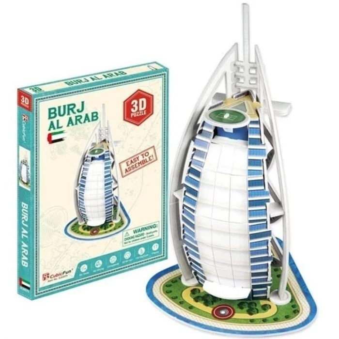 Puzzle 3D - Monumenti - BURJ AL ARAB - Dubai Emirati Arabi Uniti CubicFun - Immagine 1 di 1