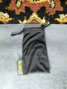 DEWALT DPG02-21 Silky Black Micro Fiber Bag With Drawstring Closer *New* - Picture 1 of 2