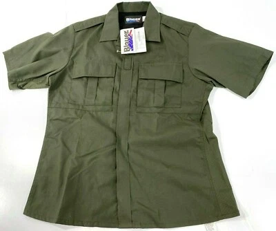 NEW 2X-LARGE REG BLAUER MENS SHORT SLEEVE BDU TACTICAL SHIRT 8740 OD GREEN 2XL - Image 1 of 3