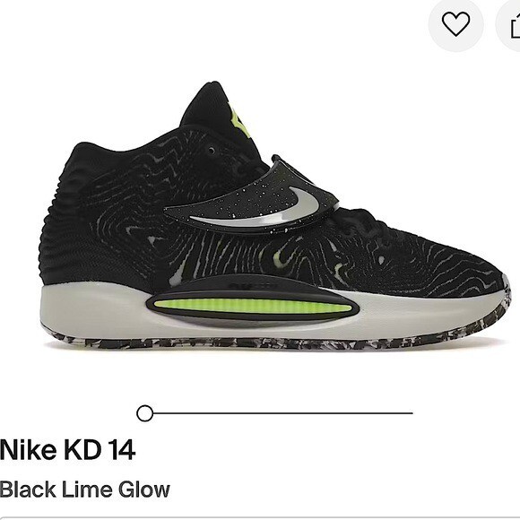 Nike KD 14 Black Lime Glow for Sale | Authenticity
