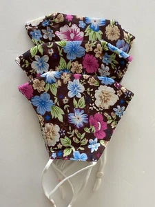 3 Stück 3 Schichten Gesichtstuch Maske Wiederverwendbar Waschbar Verstellbar mit 3 Stück PM2,5 Filter - Bild 1 von 7