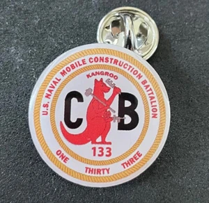 NMCB 133 LAPEL PIN ~ 24 MM - Picture 1 of 1