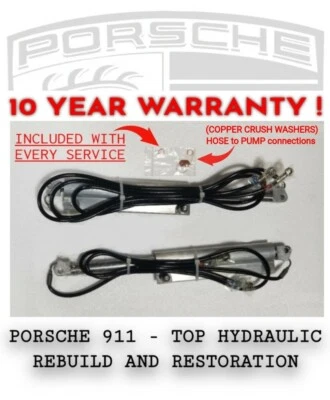 PORSCHE 911 996 997 Convertible Top Cylinder Hydraulic Cylinder REBUILD 10 YEARS - Image 1 of 4