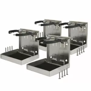4X Folding Drink Holder Stainless Steel Cup Holder Marine Boat Accessories - Picture 1 of 6