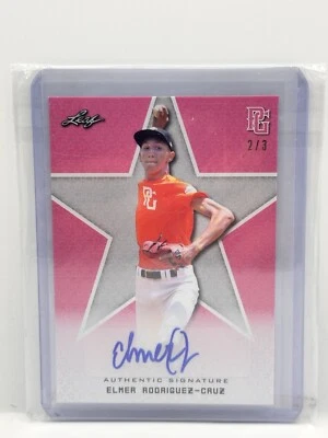 Elmer Rodriguez-Cruz 2020 Leaf Perfect Game Plate & Proof Autos 2 Of 3 - Image 1 of 2