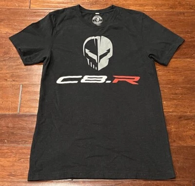Corvette C8 R Racing Trackside Black Red Mens Small Graphic Skull Logo T Shirt - Image 1 of 4