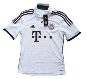 NEU Adidas FC Bayern München 2013/2014 Away Trikot Jersey Shirt WIESN weiß Sz. S
