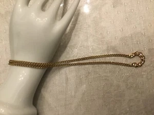 Collana dorata ferro di cavallo strass vintage usata bigiotteria - Foto 1 di 2