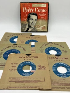 RCA VICTOR Perry Como SUPPER CLUB FAVORITES 3 record set 45's + 3 MORE 45's - Picture 1 of 17