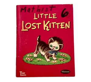Little Lost Kitten Vintage Tiny Tales Book 1949 Whitman Children's Miniature 4" - Bild 1 von 7