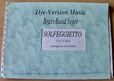 CPE BACH SOLFEGGIETTO BRASS BAND SCORE SHEET MUSIC (1996)