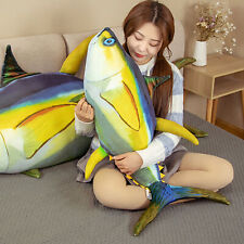 60cm Tuna Fish Plush Toy Large Stuffed Animal Pillow Gifts for Kids Girls Boys