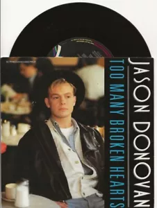 JASON DONOVAN TOO MANY BROKEN HEARTS LTD EDITION AUSTRALIAN 7 IN MUSHROOM LABEL - Picture 1 of 1
