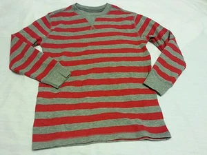 Camisa Térmica Crew Talla Pequeña 6-7 Niños Rayas Rojo Gris - Imagen 1 de 2