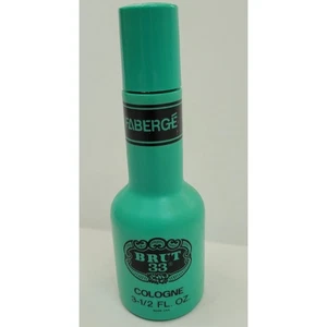 Mens Vintage Collectible Faberge Brut 33 Cologne Splash Size 3.5 Fl Oz Very Rare - Picture 1 of 5