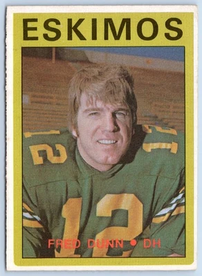 FRED DUNN 1972 O-PEE-CHEE CFL FOOTBALL #102 VGEX+/EX           74755 - Image 1 of 2
