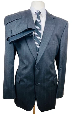 Traje de 2 piezas con pantalones de vestir JOS A BANK para hombre 44R negro suave 100 % lana 38x30 Foto 1 de 4