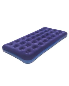 Colchón de aire inflable tamaño doble - Colchones inflables azules portátiles con... - Imagen 1 de 9