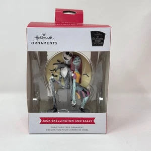 Hallmark Disney Pesadilla antes de Navidad Jack Skellington Sally Árbol Adorno - Imagen 1 de 4