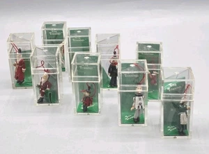 (9) Abt. 56 kleine Borten Zinn handbemalt gelenkig Weihnachtsschmuck - Bild 1 von 8