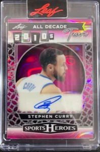 2025 Leaf Sports Heroes Stephen Curry Autograph 2010s All Decade 1/1 One of One - Picture 1 of 2