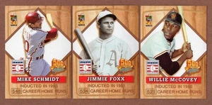 2001 Topps Post Lot (3) 500 Home Run Club #3 Foxx #4 McCovey #7 Schmidt (EX+) - Picture 1 of 2