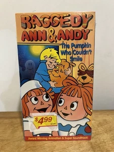 Raggedy Ann and Andy Pumpkin Who Couldn’t Smile Cartoon VHS Tape Sealed RARE OOP - Picture 1 of 12