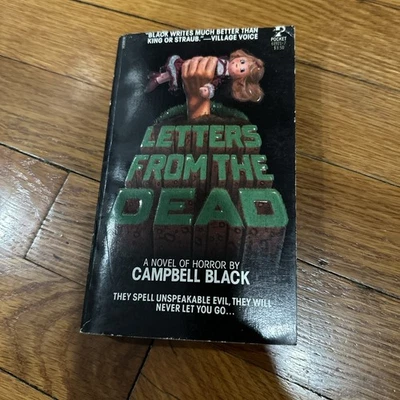 Vintage Horror Book Letters from the Dead by Campbell Black 1986 Foto 1 de 3
