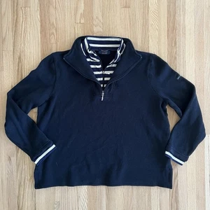 Suéter para mujer Saint James Gemini Francia azul marino talla 12 mediano - Imagen 1 de 7