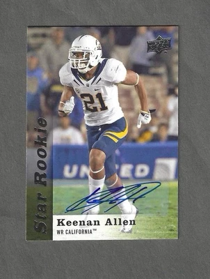 2013 Upper Deck Star Rookie - Keenan Allen RC Auto - Image 1 of 2