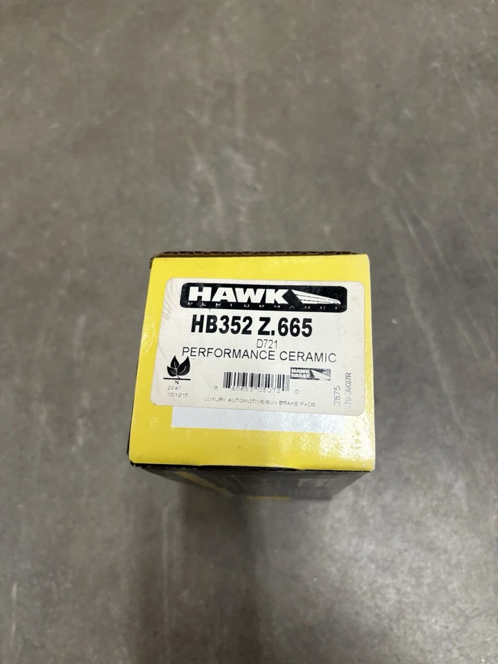 Pastillas de freno delanteras Hawk HB352Z.665 Performance cerámica Subaru Impreza Legacy WRX Foto 1 de 2