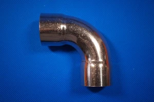 Raccordo in rame HVAC CXC lungo gomito 90° 1-3/8" ID svasatura 35,1 mm - Foto 1 di 6